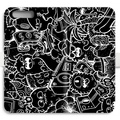coque-portefeuille-entierement-imprimee-huawei-ascend-p10 - Vexx Black City