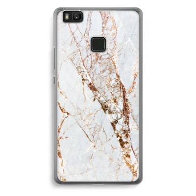 huawei-p9-lite-transparante-cover - Goud marmer