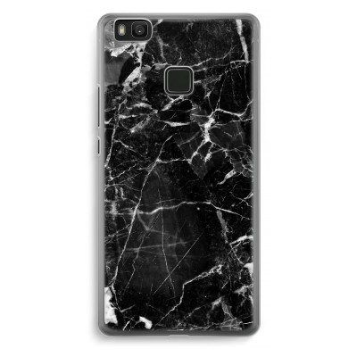 huawei-p9-lite-transparante-cover - Zwart Marmer 2