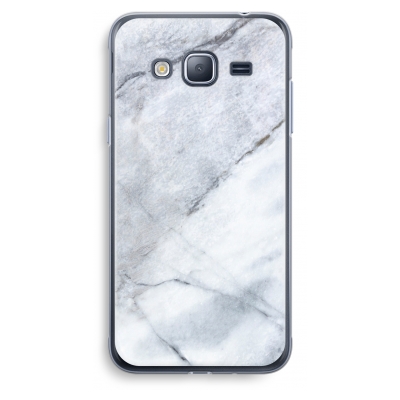 samsung-galaxy-j3-2016-transparent-case - Marble white