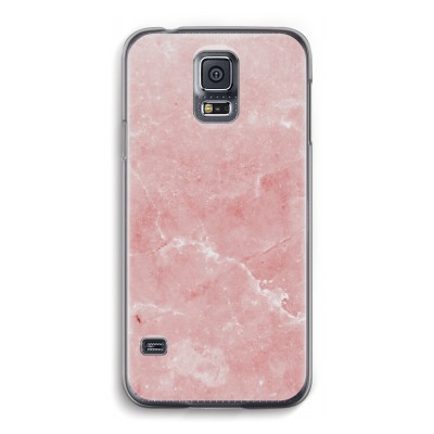 samsung-galaxy-s5-transparante-cover - Roze marmer
