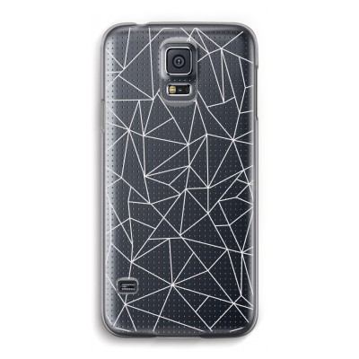 samsung-galaxy-s5-transparante-cover - Geometrische lijnen wit