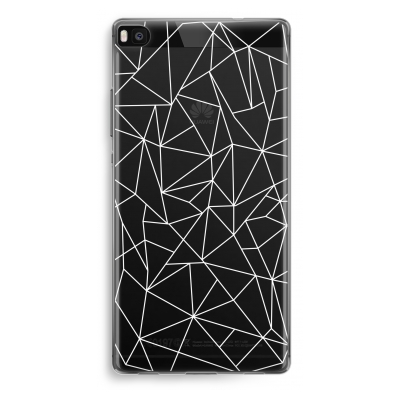 huawei-ascend-p8-cover-trasparente - Linee Geometriche in bianco