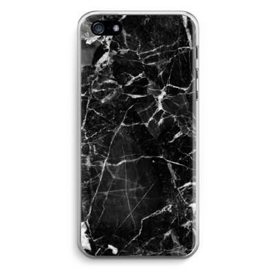 coque-iphone-5-5s-se-transparante - Marbre Noir 2