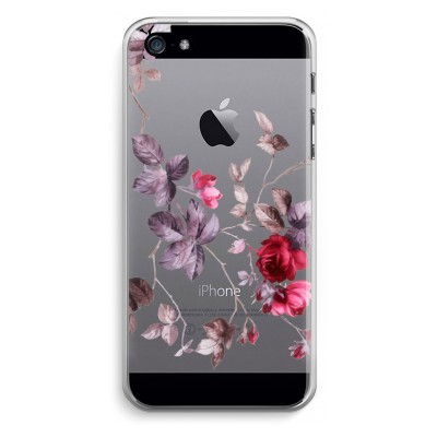 coque-iphone-5-5s-se-transparante - Jolies fleurs