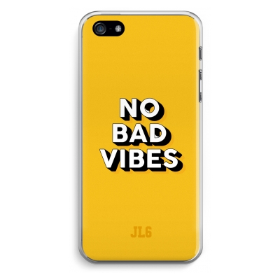 iphone-5-5s-se-funda-transparente - No Bad Vibes