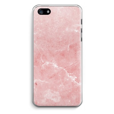 coque-iphone-5-5s-se-transparante - Marbre Rose