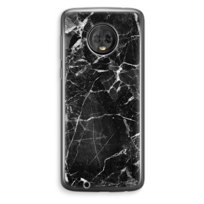 coque-transparente-motorola-moto-g6-plus - Marbre Noir 2