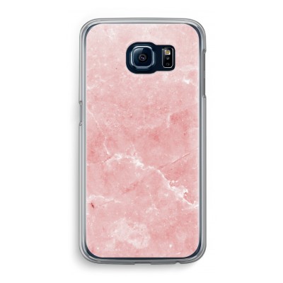 samsung-galaxy-s6-transparante-cover - Roze marmer