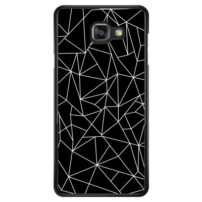 coque-samsung-galaxy-a5-2016 - Lignes géométriques blanches