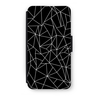 coque-portefeuille-samsung-galaxy-a5-2017 - Lignes géométriques blanches