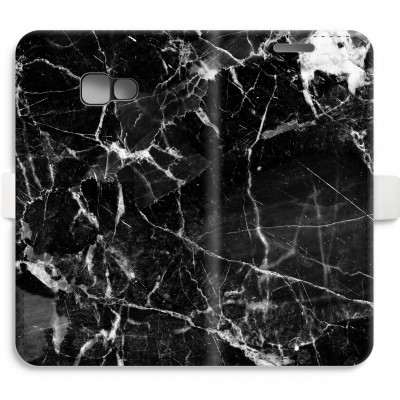 coque-portefeuille-entierement-imprimee-samsung-galaxy-a5-2017 - Marbre Noir 2