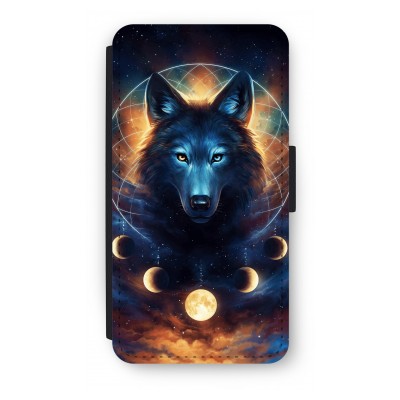 samsung-galaxy-a5-2017-flip-hoesje - Wolf Dreamcatcher