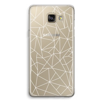 samsung-galaxy-a5-2016-transparante-cover - Geometrische lijnen wit