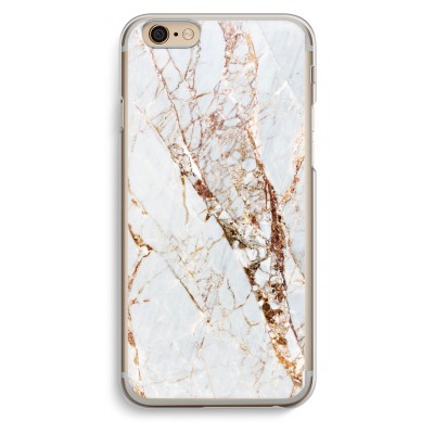 iphone-6-6s-transparent-fodral - Guld marmor