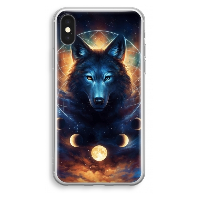 iphone-xs-transparant-hoesje - Wolf Dreamcatcher
