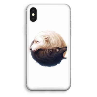 iphone-xs-transparant-hoesje - Yin Yang Wolves