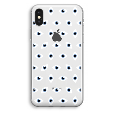 iphone-xs-transparant-case - Eyes pattern
