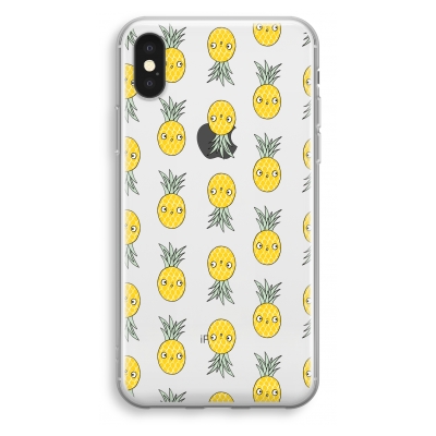 iphone-xs-transparant-hoesje - Ananas
