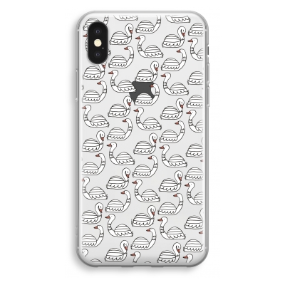 iphone-xs-transparant-hoesje - Zwanen