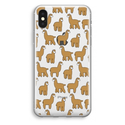 iphone-xs-transparant-hoesje - Alpacas