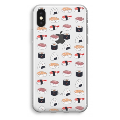 coque-transparente-iphone-xs - Sushi Pattern