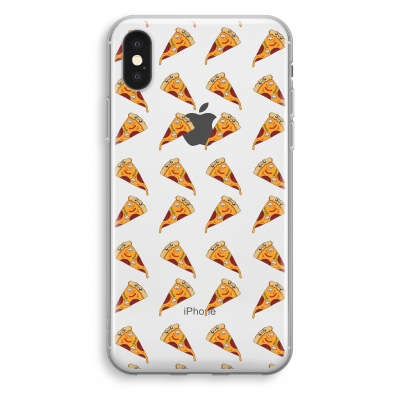 coque-transparente-iphone-xs - Pizza Pattern