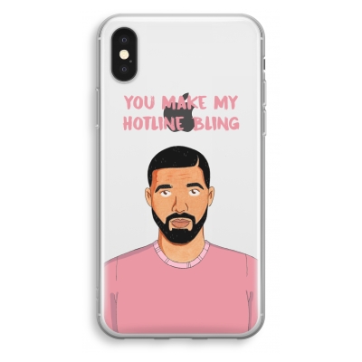 iphone-xs-funda-transparente - You make my hotline bling