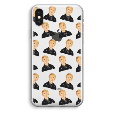 iphone-xs-funda-transparente - Patrón Love Yourself