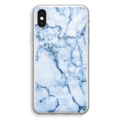 coque-transparente-iphone-xs - Marbre Bleu