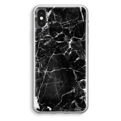 coque-transparente-iphone-xs - Marbre Noir 2