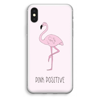 iphone-xs-transparant-hoesje - Pink positive