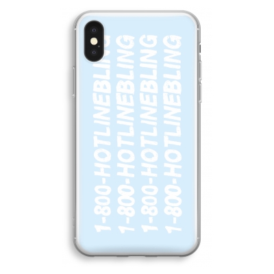 iphone-xs-transparant-hoesje - Hotline bling blue