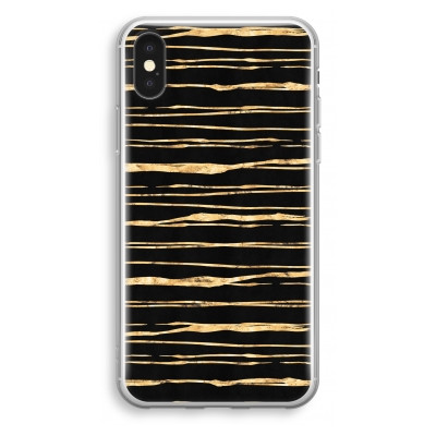coque-transparente-iphone-xs - Rayures d'or