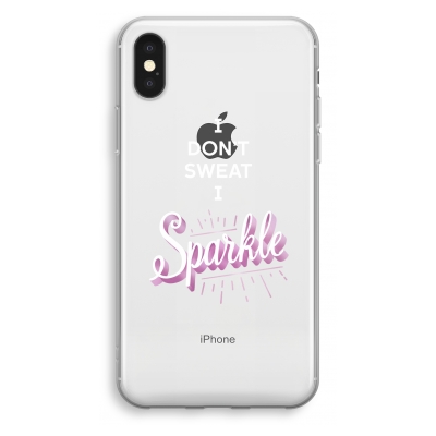coque-transparente-iphone-xs - Sparkle quote