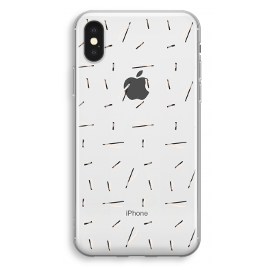 iphone-xs-transparant-case - Hipster stripes
