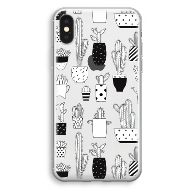 iphone-xs-transparant-hoesje - Cactusmotief
