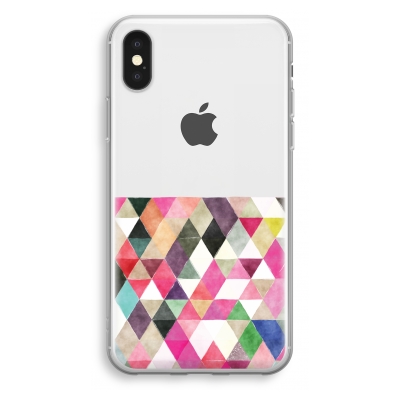 iphone-xs-transparant-case - Coloured triangles