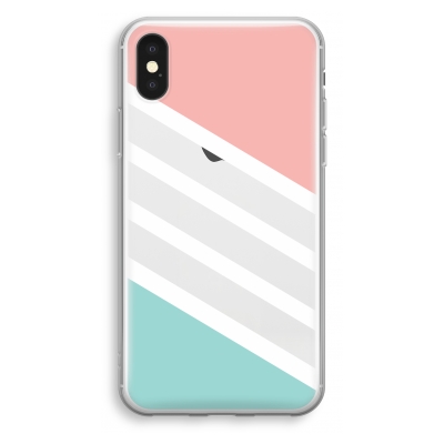 iphone-xs-transparant-case - Stripes pastel