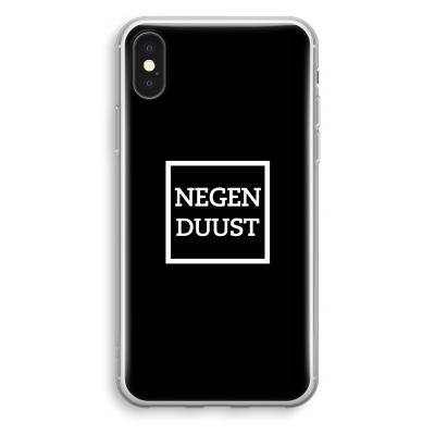 iphone-xs-transparant-hoesje - Negenduust black