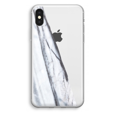 coque-transparente-iphone-xs - Marbre rayé