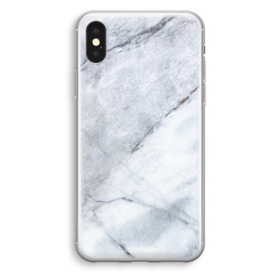 coque-transparente-iphone-xs - Marbre blanc