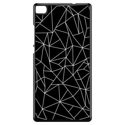 huawei-ascend-p8-cover - Geometrische lijnen wit