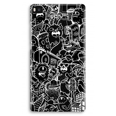 huawei-ascend-p8-volledig-geprint-hoesje - Vexx Black City