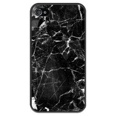 coque-iphone-4-4s-silicone - Marbre Noir 2