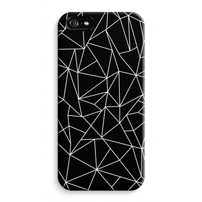 iphone-5-5s-se-impression-sur-la-tranche - Lignes géométriques blanches