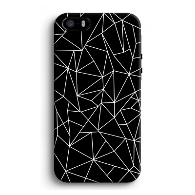 iphone-5-5s-se-tough-case - Geometrische lijnen wit