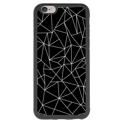 coque-iphone-6-6s-silicone - Lignes géométriques blanches
