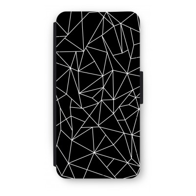 iphone-6-6s-flip-case - Geometrische lijnen wit