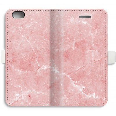 coque-portefeuille-entierement-imprimee-iphone-6-6s - Marbre Rose
